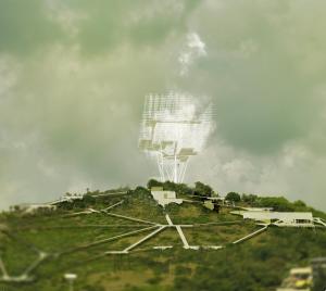 La nuvola. Antenne a Salerno, progetto di Antonella Mari
